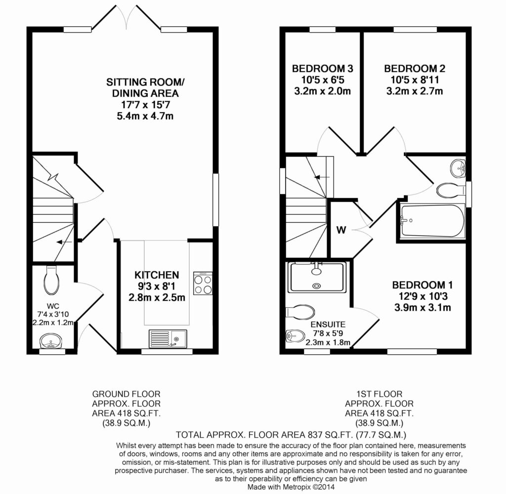 8, Dunnock Road, Bodicote floorplan