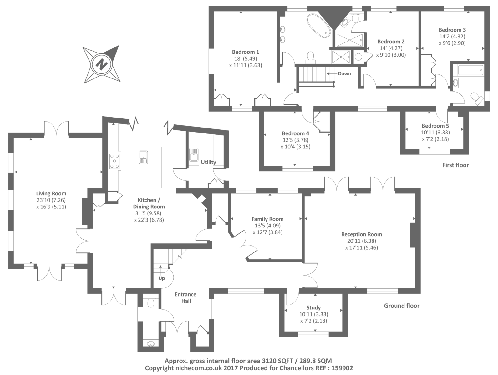 5 Bedrooms Detached house to rent in Brockenhurst Road, South Ascot SL5