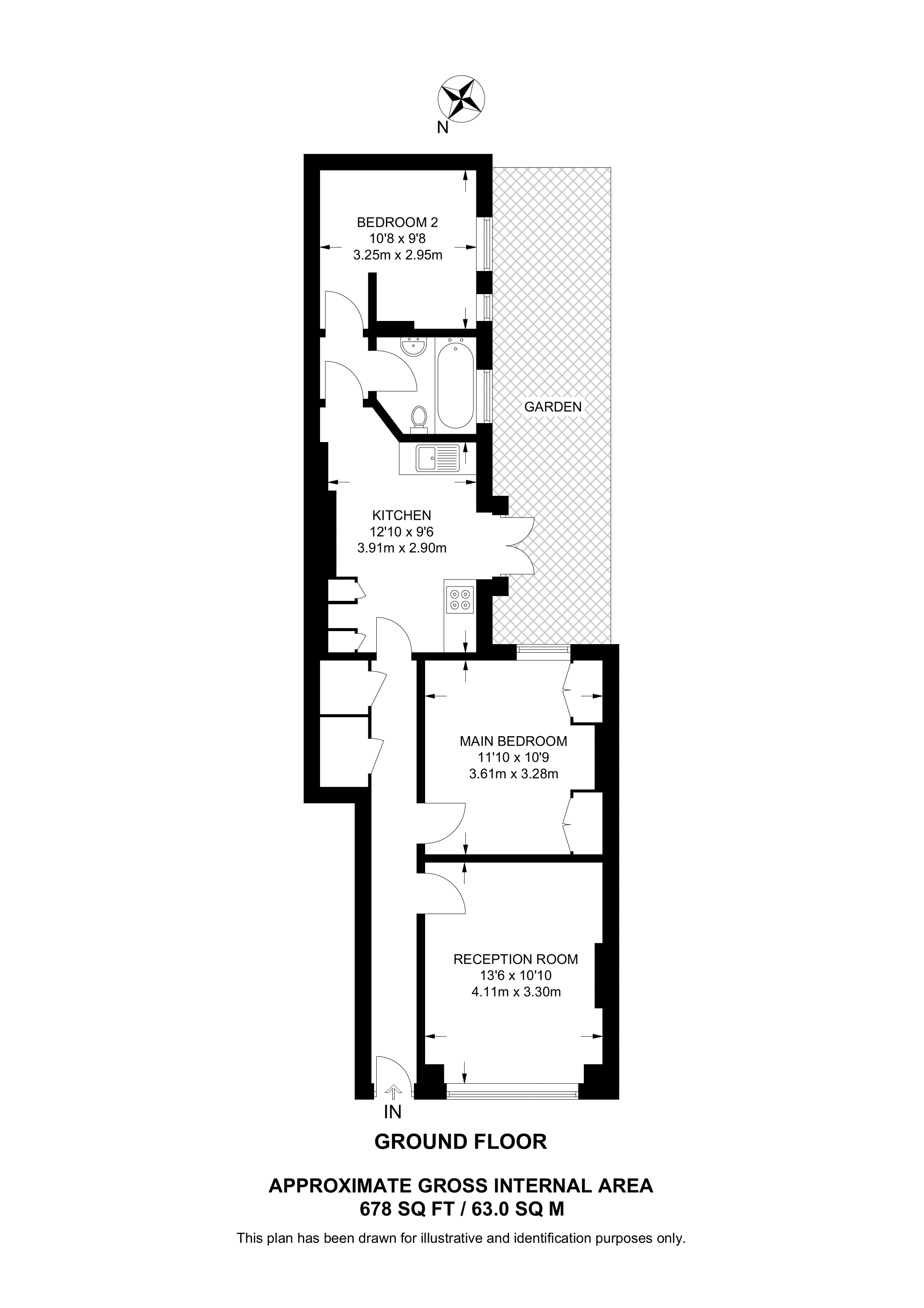 Queenstown Road, Battersea, London SW8, 2 bedroom flat to rent