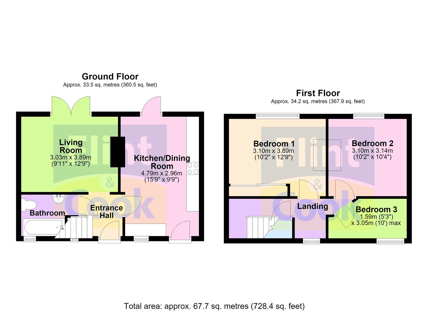 10, Wellbrookside, Hereford floorplan