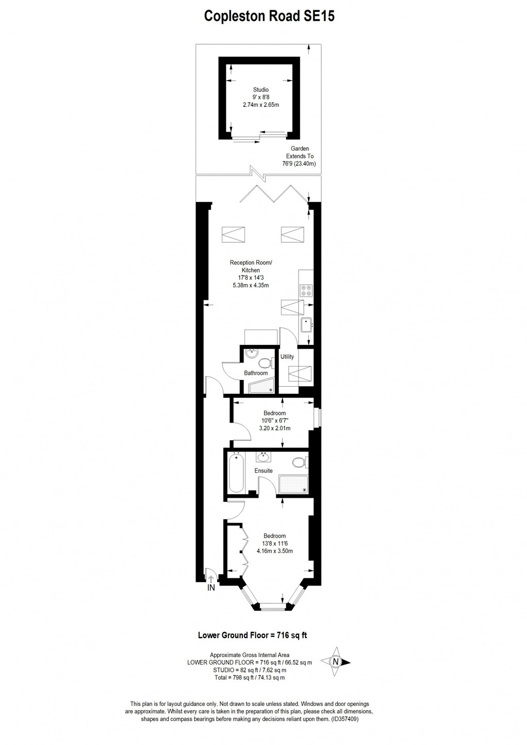22c, Copleston Road, London floorplan