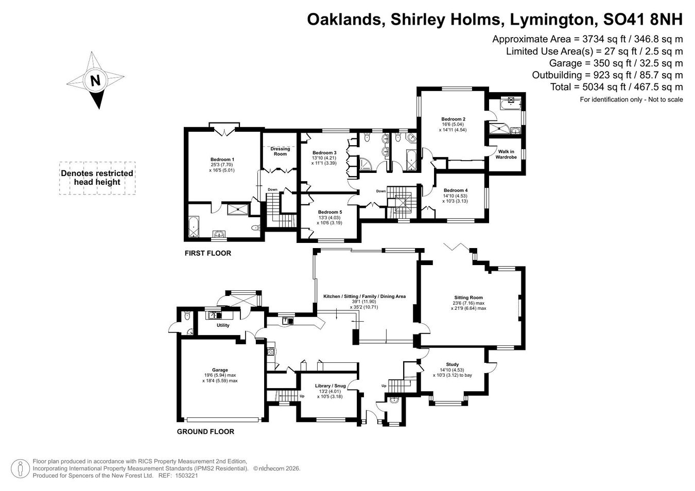 Oaklands, Shirley Holms, Lymington floorplan