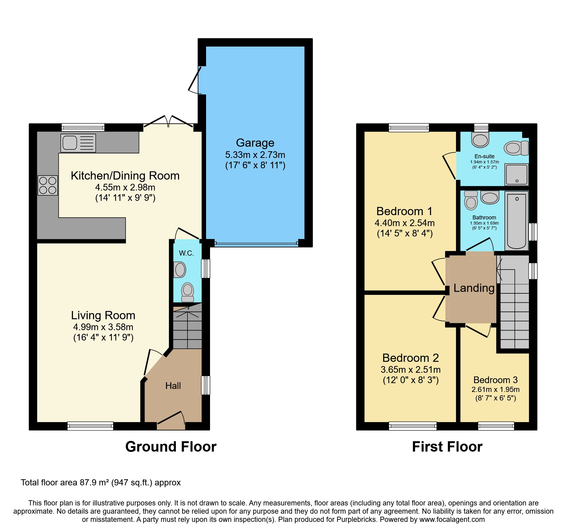 11, Bullfinch Court, Worksop floorplan