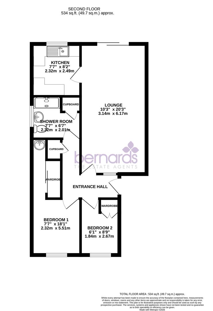 67, St Matthews Court, Gosport floorplan