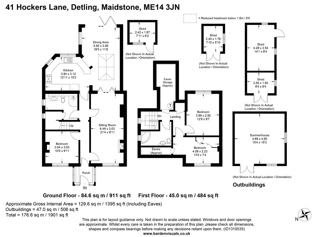 41, Hockers Lane, Detling floorplan