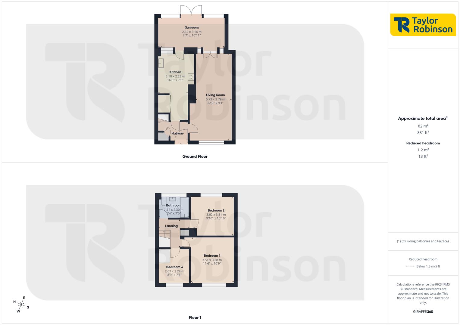 38, Lavington Close, Crawley floorplan