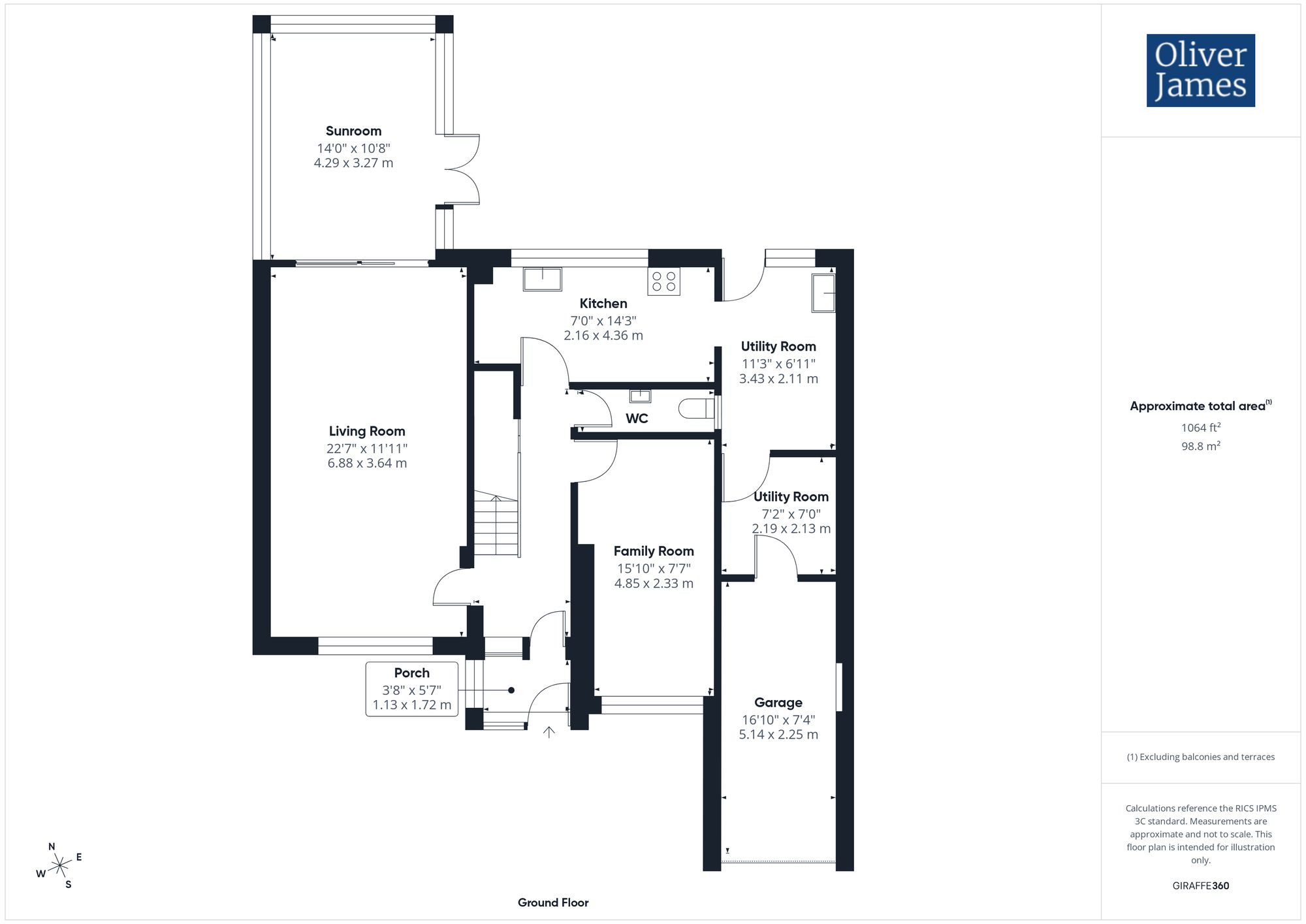 12 Vicarage Close, Peterborough floorplan
