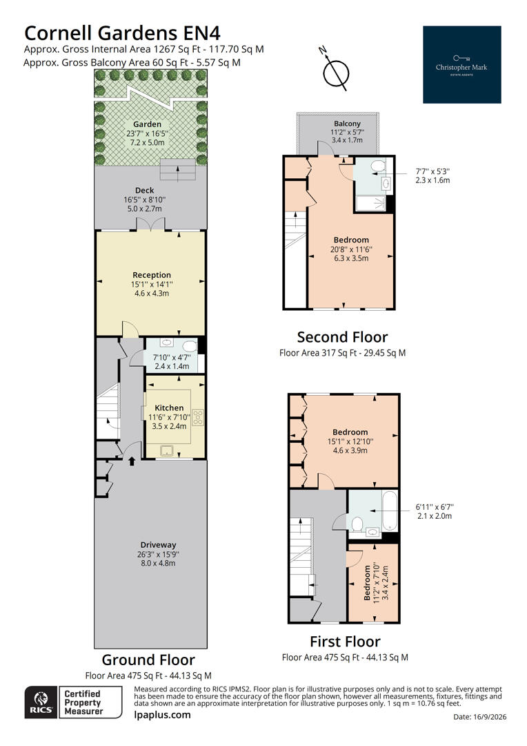 30, Cornell Gardens, Barnet floorplan