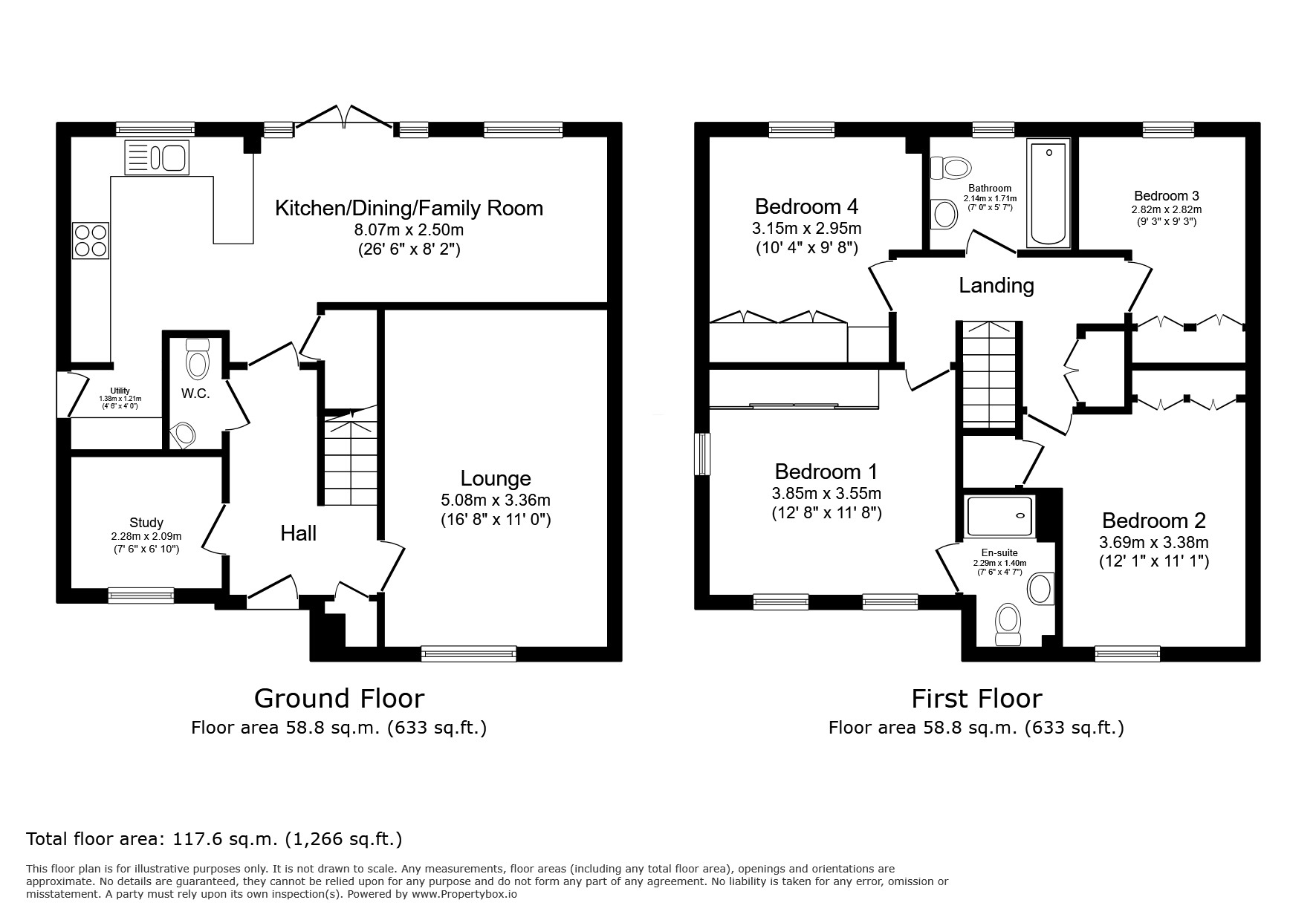 24, Chase Lane, Wakefield floorplan