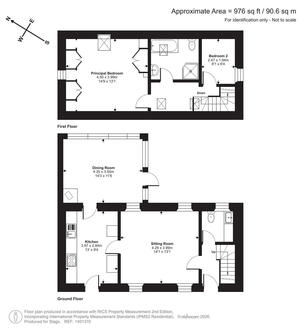 Chapel Cottage, Tiverton floorplan