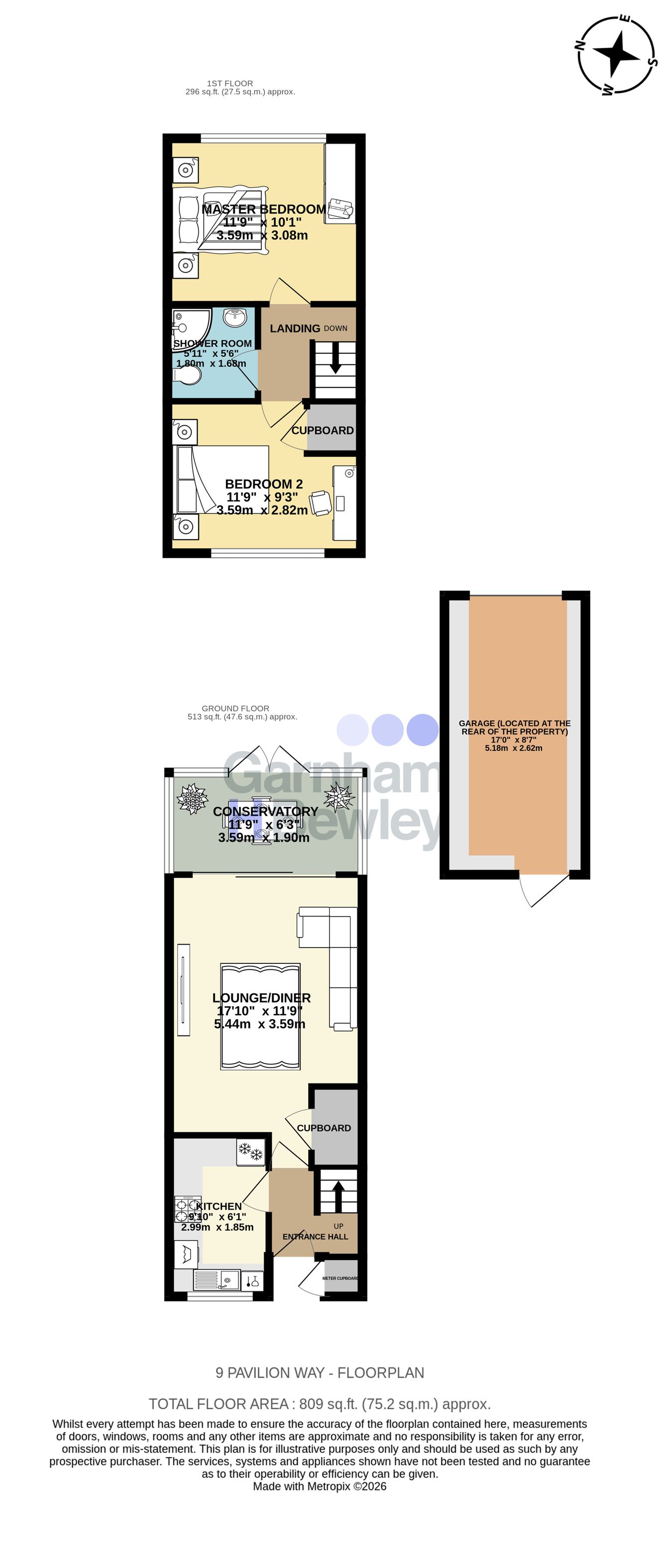 9, Pavilion Way, East Grinstead floorplan