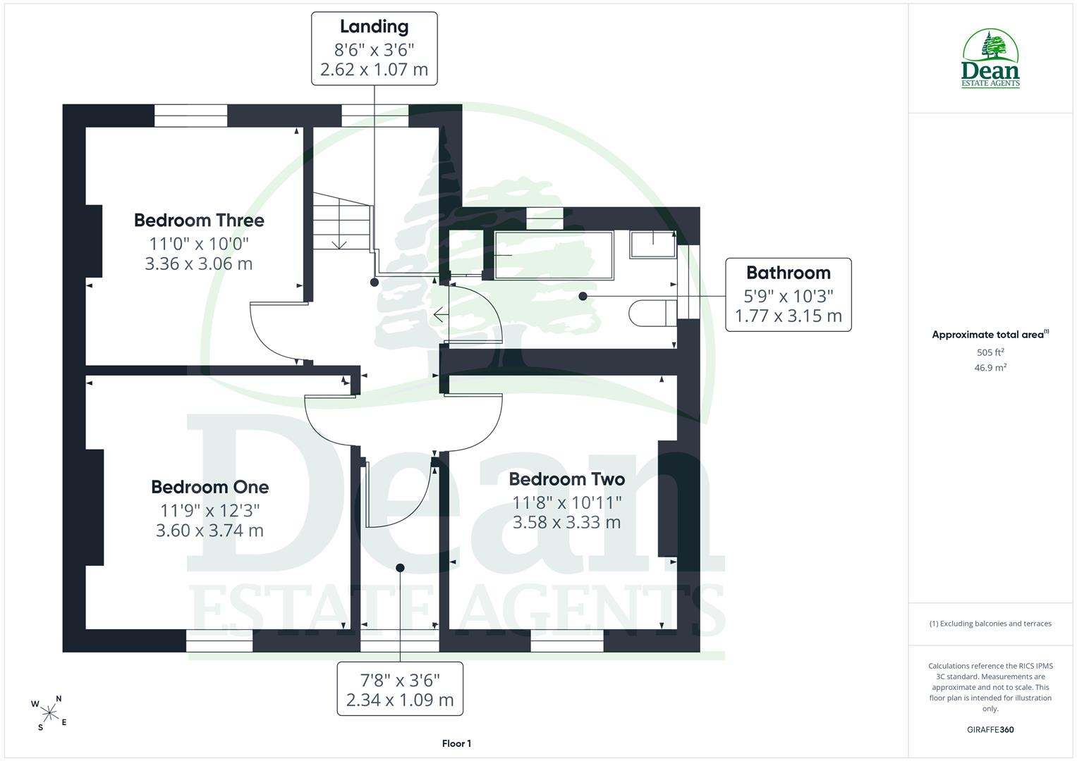 13, Bath Place, Lydney floorplan
