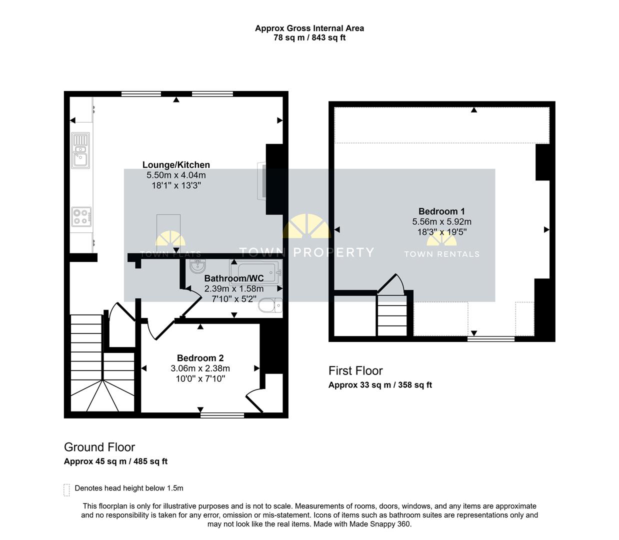 Flat 2, 70A, Cavendish Place, Eastbourne floorplan