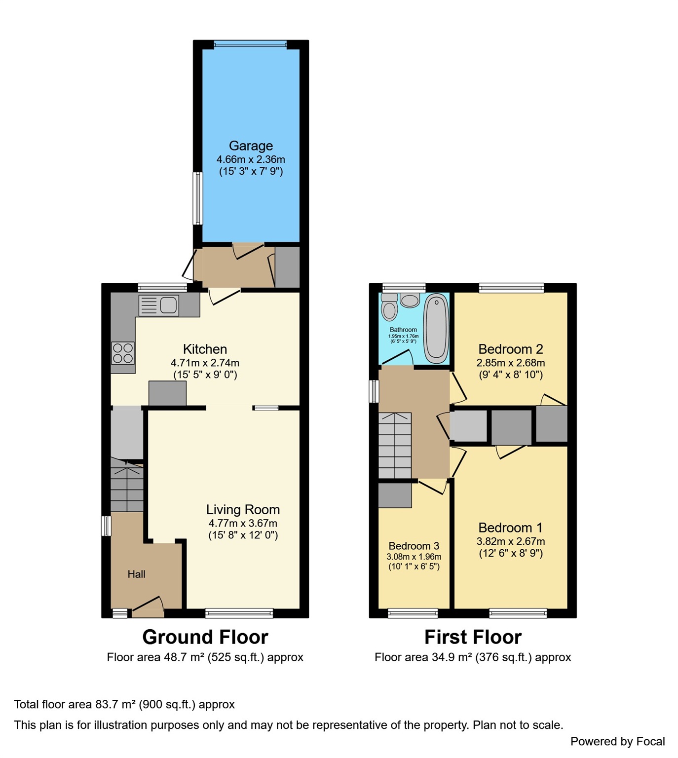 7, Dane Place, Winsford floorplan