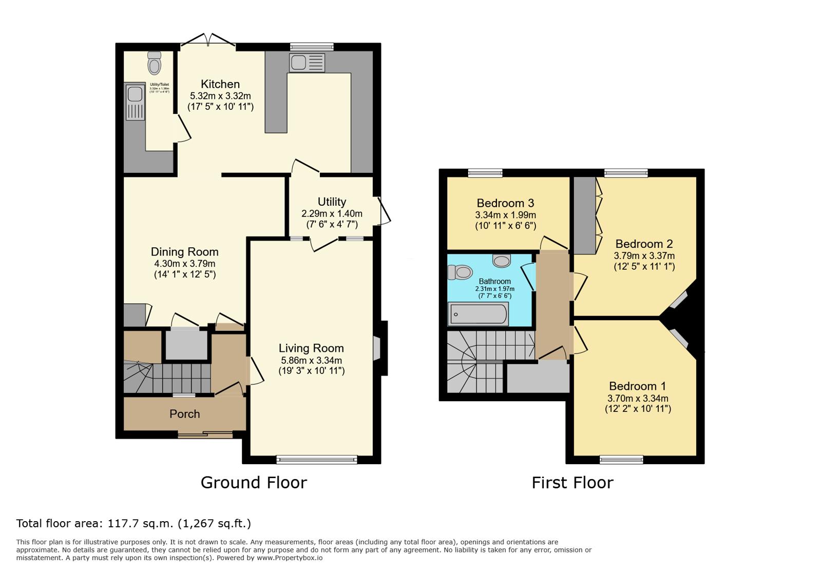 53, St. Georges Road, Suffolk floorplan