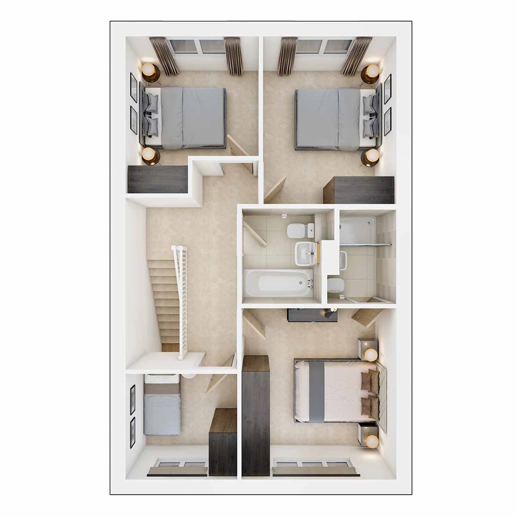 The Midford - Plot 200, Parc Llandaf, Llantrisant Road, Llandaff floorplan