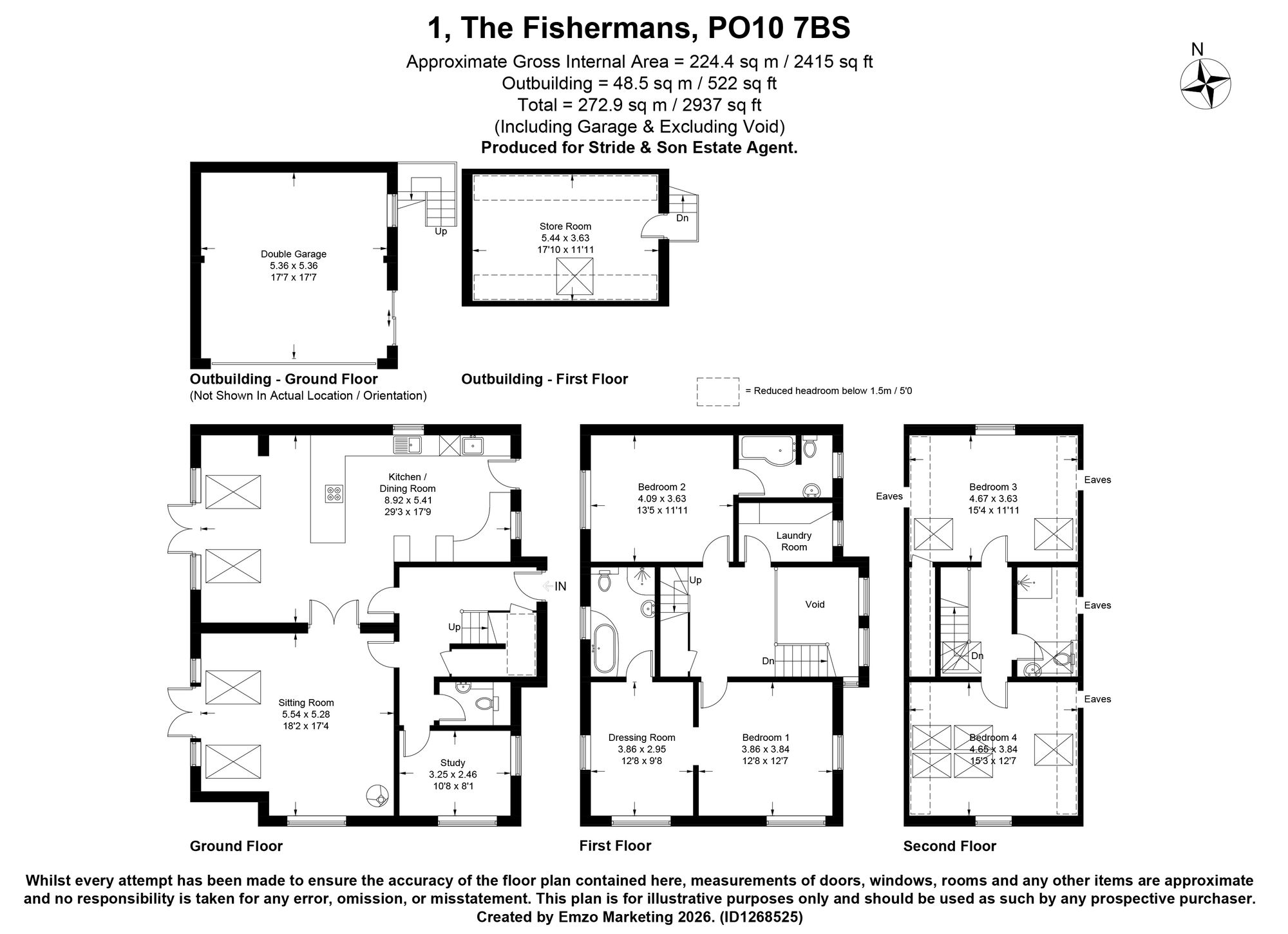 1 The Fishermans, Emsworth floorplan