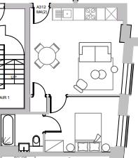 The One Residence, Apartment 312, Manor Road, Leeds floorplan