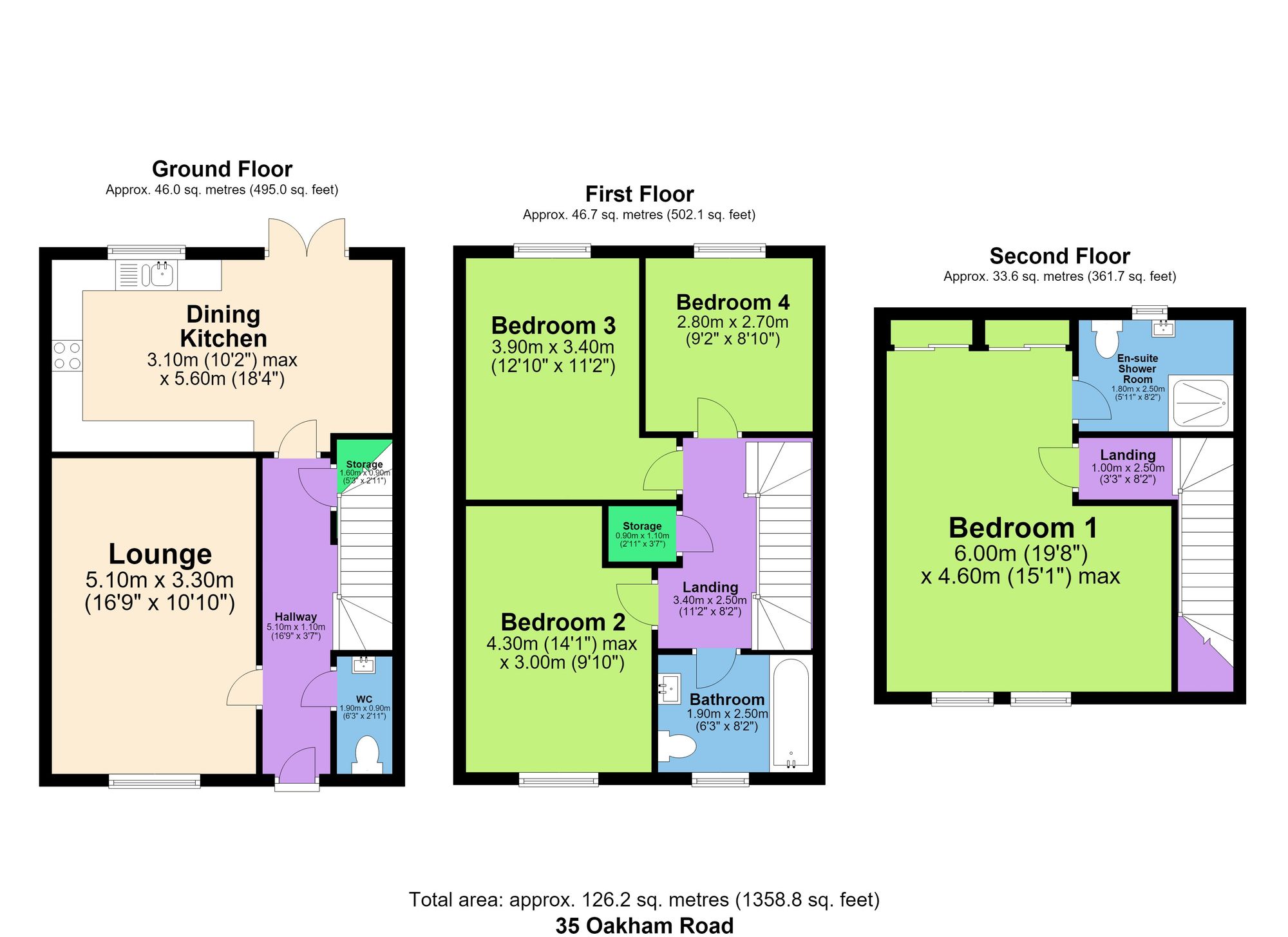 35 Oakham Road, Chesterfield floorplan