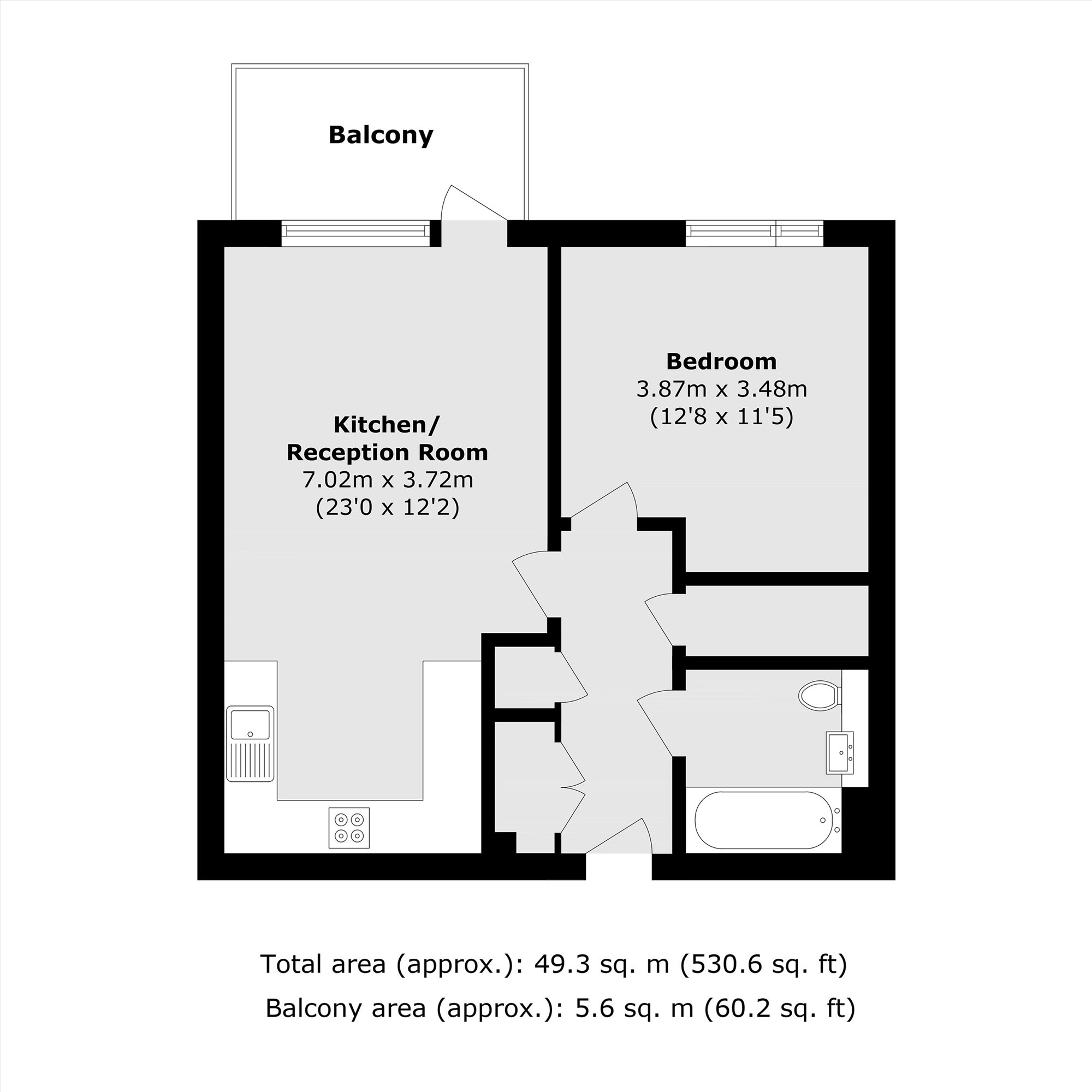 Miles Road, London floorplan