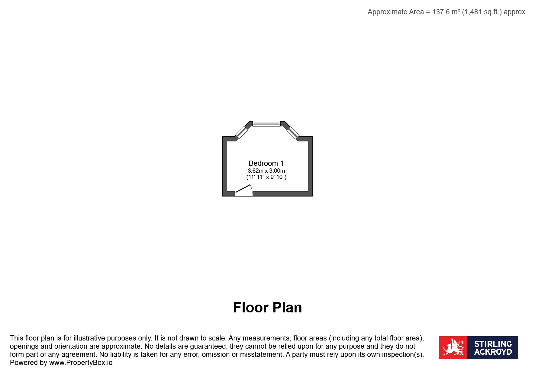 Room 1, 368, Church Road, Middlesex floorplan