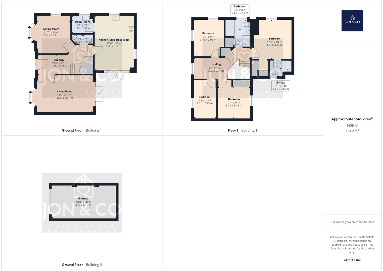 1, Cowpasture Court, Northampton floorplan