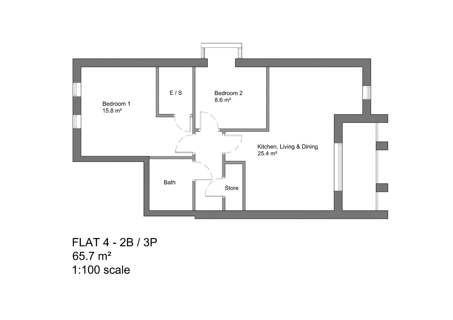 Flat 4, Brockwood Lodge, Bickley Park Road, Bromley floorplan