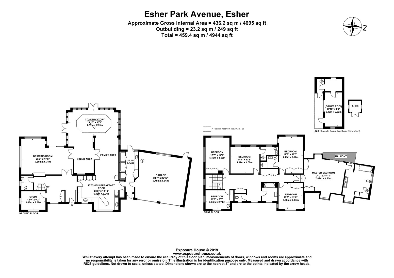 Oakmoor, 24, Esher Park Avenue, Surrey floorplan