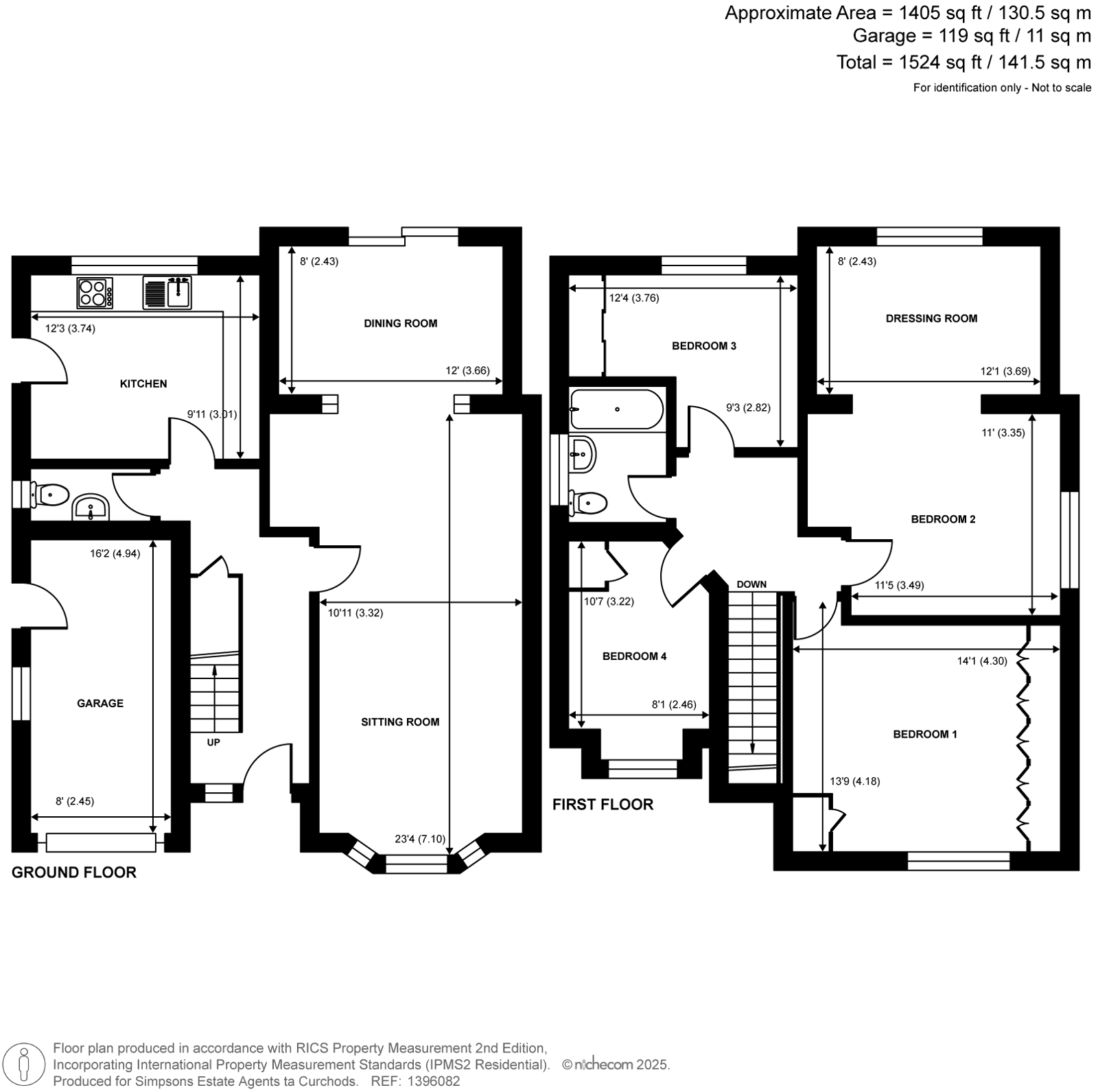 2 The Hollies,, Guildford Road, Ottershaw floorplan