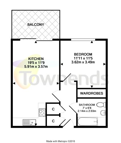 1 Bedrooms Flat to rent in Burgoyne House, Ealing Road, Brentford TW8