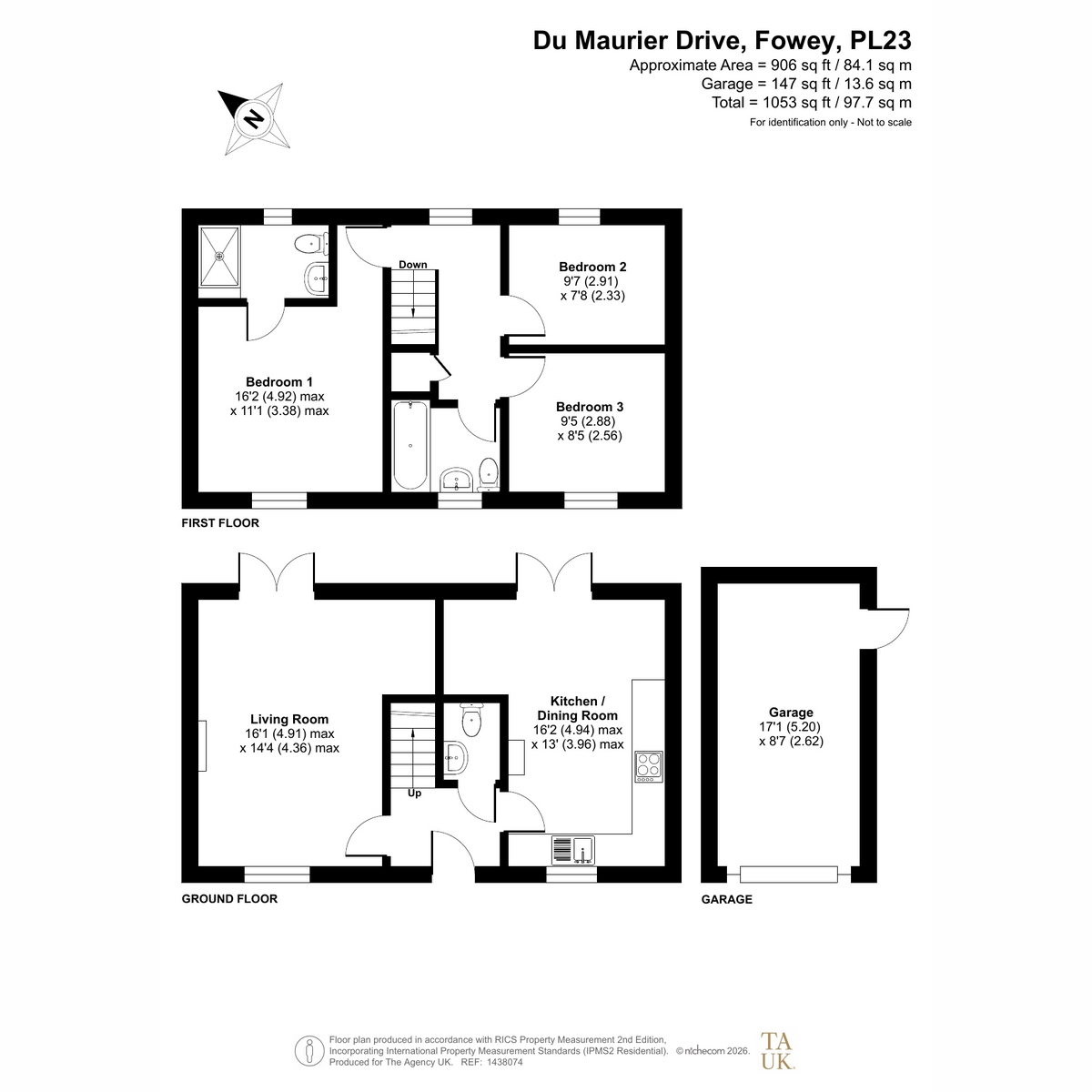 3, Du Maurier Drive, Fowey floorplan
