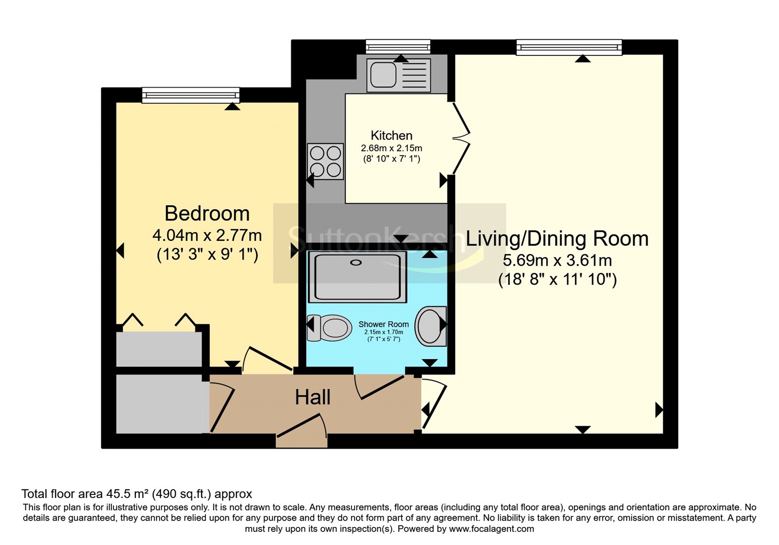 Flat 50, Blackwood Court, 236, Woolton Road, Liverpool floorplan