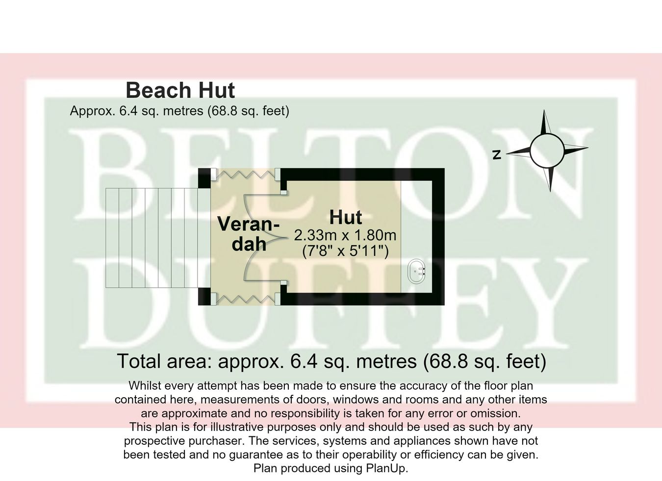 Sand in my Shoes, Beach Hut 33, The Beach, Wells-next-the-Sea floorplan