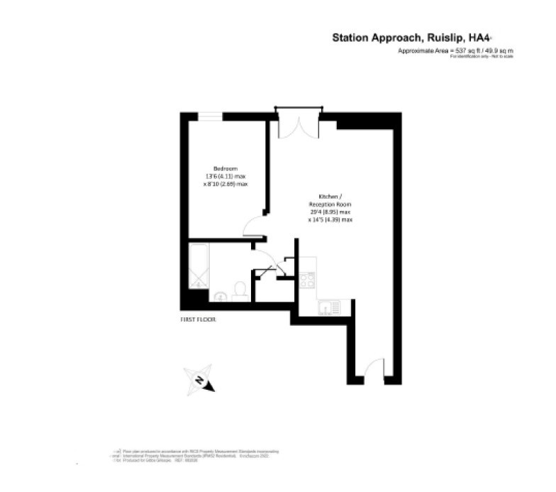 Flat 4, Corinthian Court,, Ruislip floorplan