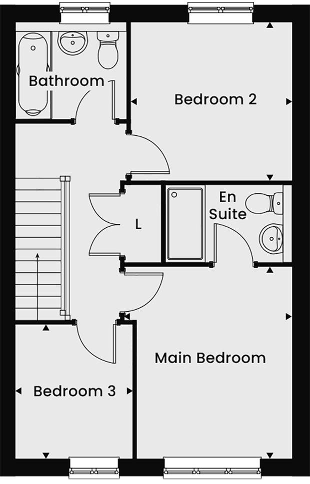 "The Pinewood" at Lombardy Avenue, Chard TA20, 3 bedroom property for