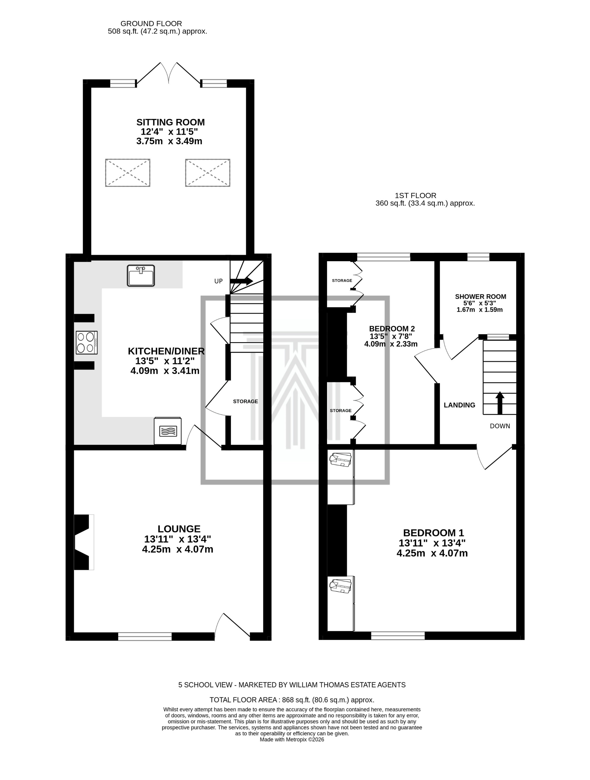 5 School View, Bolton floorplan