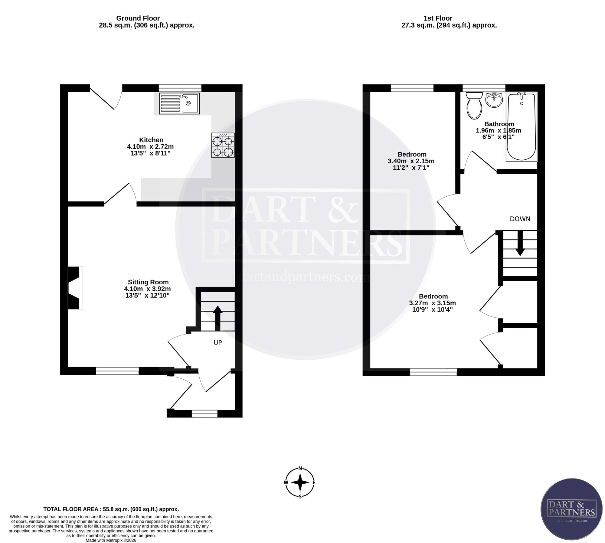 56 Headway Rise, Teignmouth floorplan