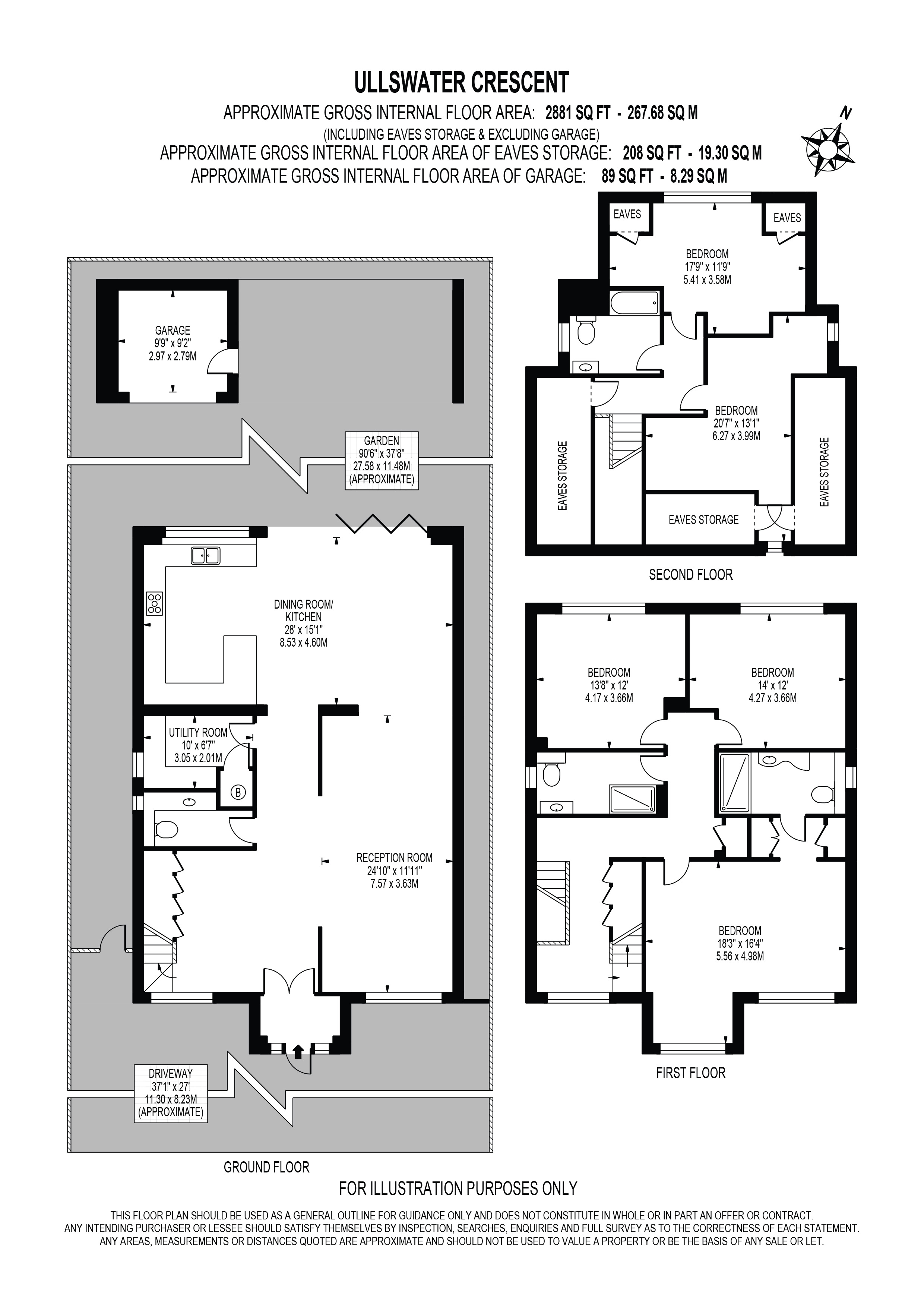 109, Ullswater Crescent, London floorplan