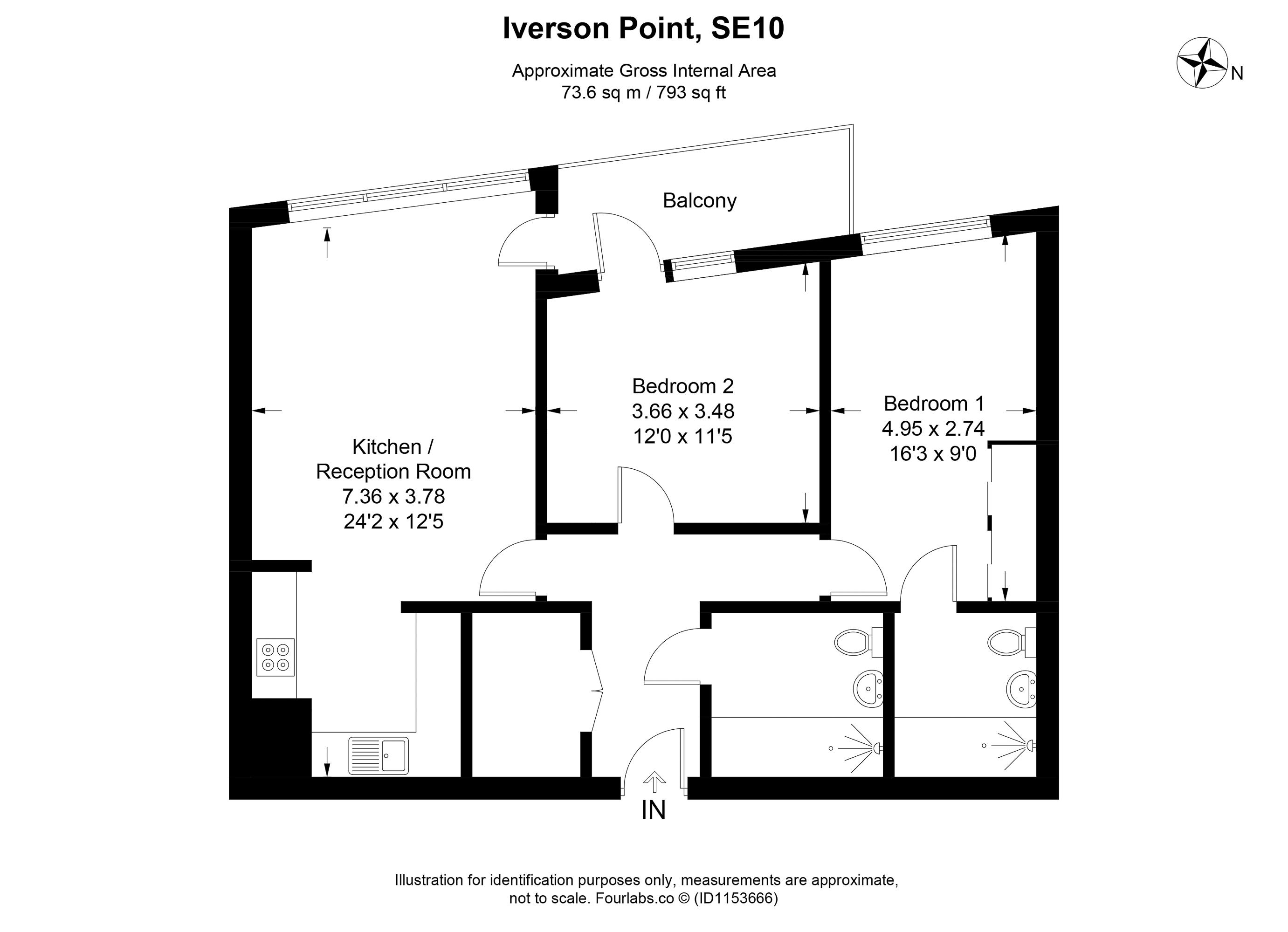 Harrison Walk, London floorplan