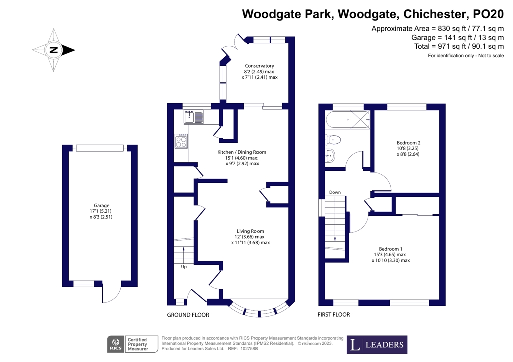Woodgate Park, Woodgate, Chichester PO20, 2 bedroom end terrace house