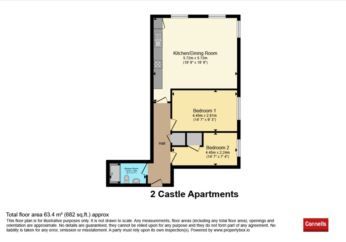 2, Castle Apartments, Castle Street, Trowbridge floorplan