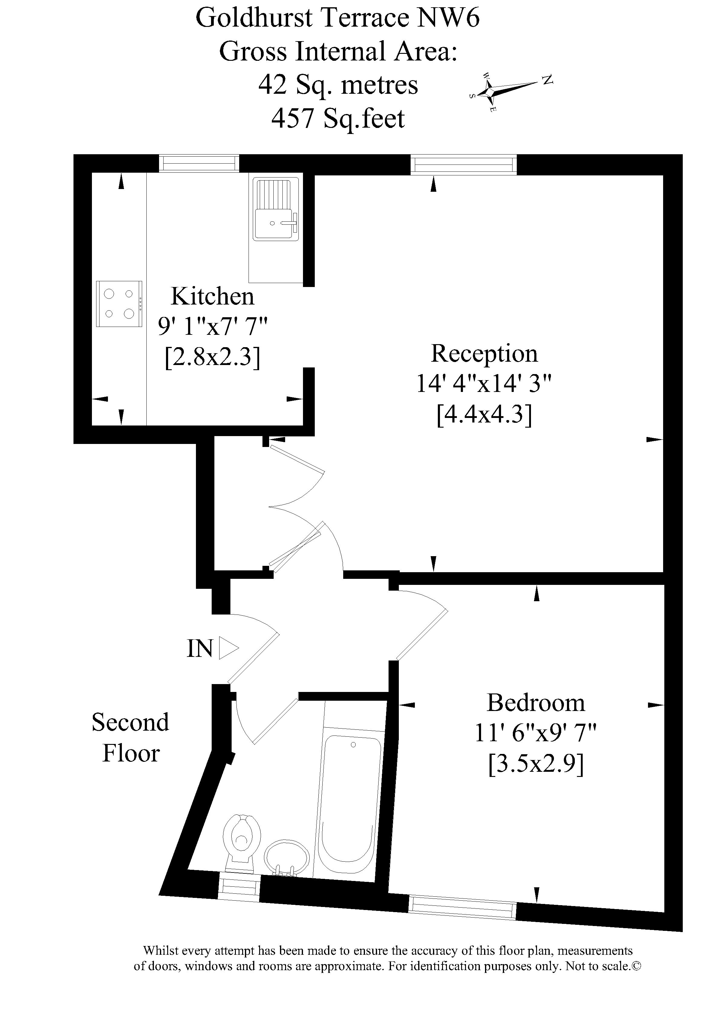 1 Bedrooms Flat to rent in Goldhurst Terrace, London NW6
