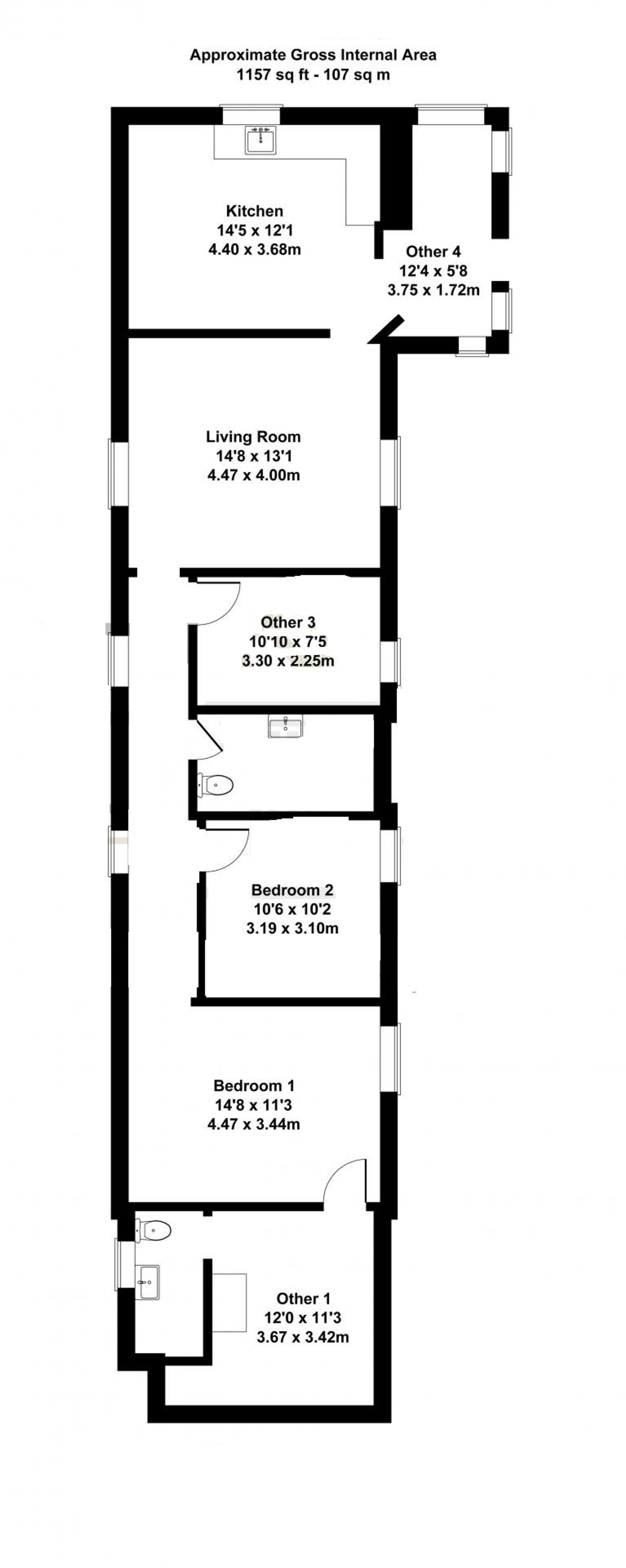 Llwyngwyddel, Whitland floorplan