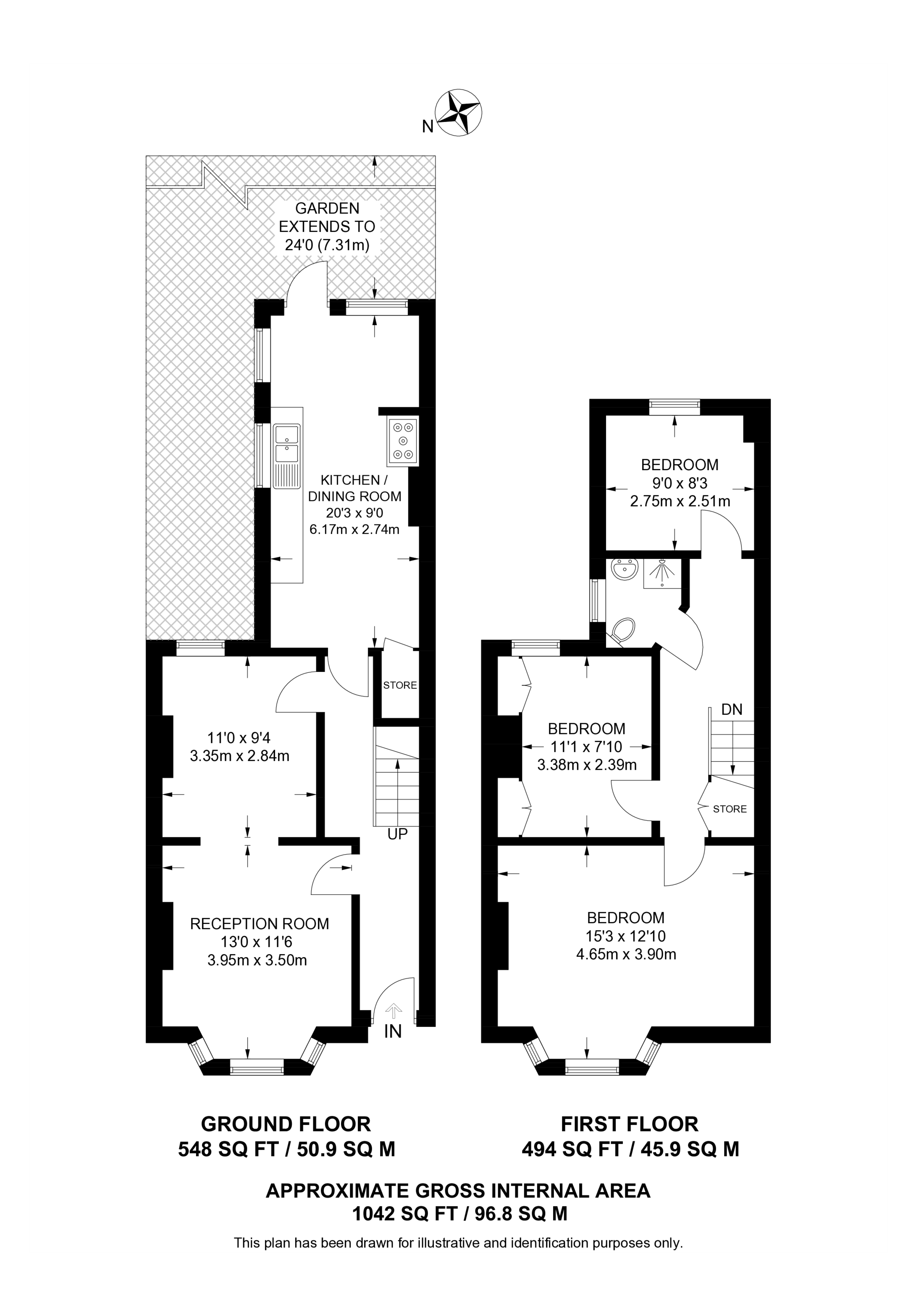 Valnay Street, Tooting floorplan