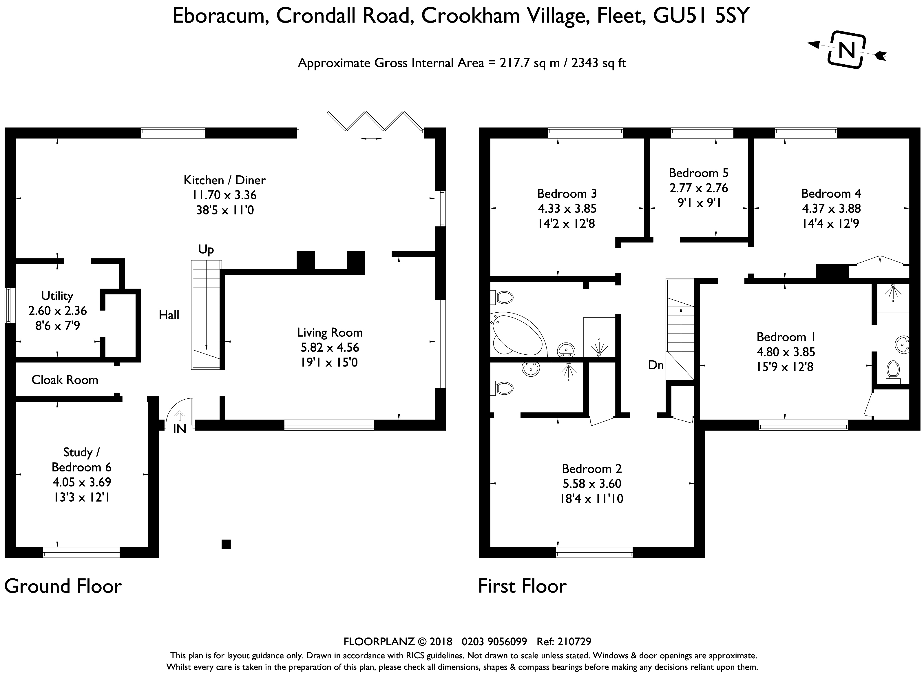 6 Bedrooms Detached house to rent in Crondall Road, Crookham Village, Fleet GU51