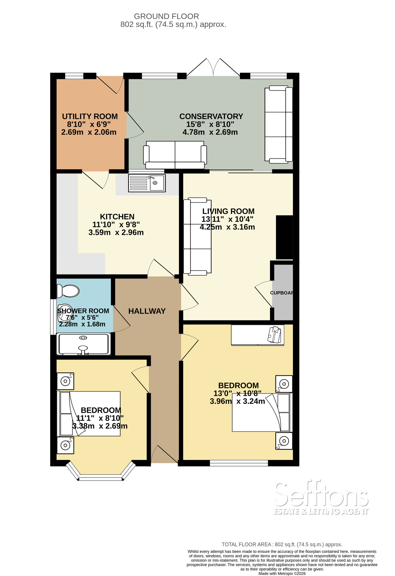 48 Blenheim Crescent, Norwich floorplan