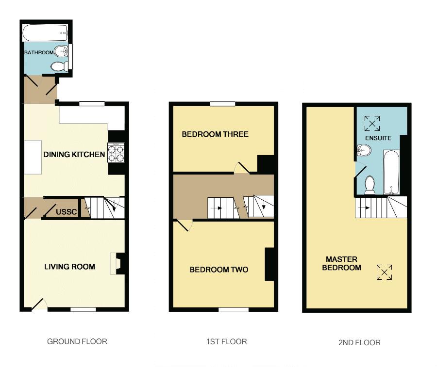 3 Bedrooms Terraced house for sale in Alsop Street, Leek, Staffordshire ST13