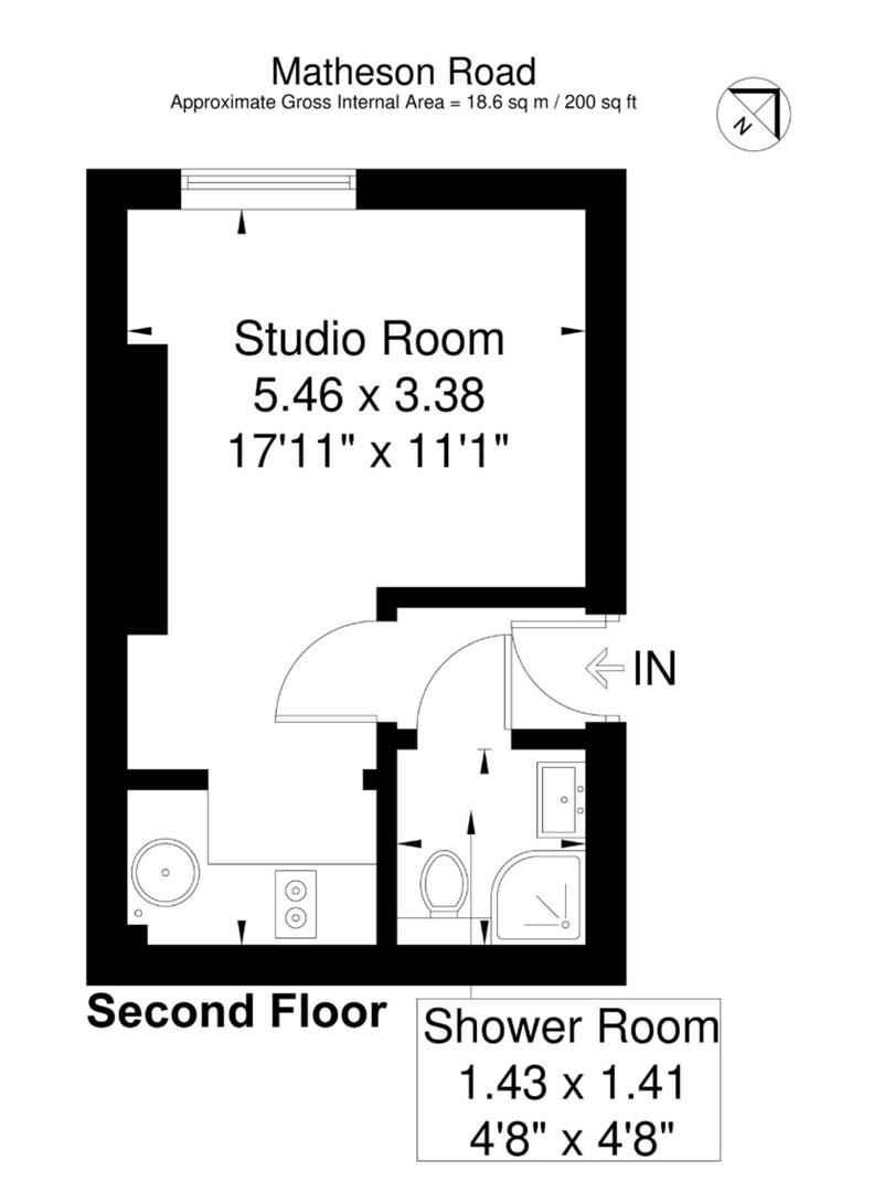 Matheson Road, London floorplan