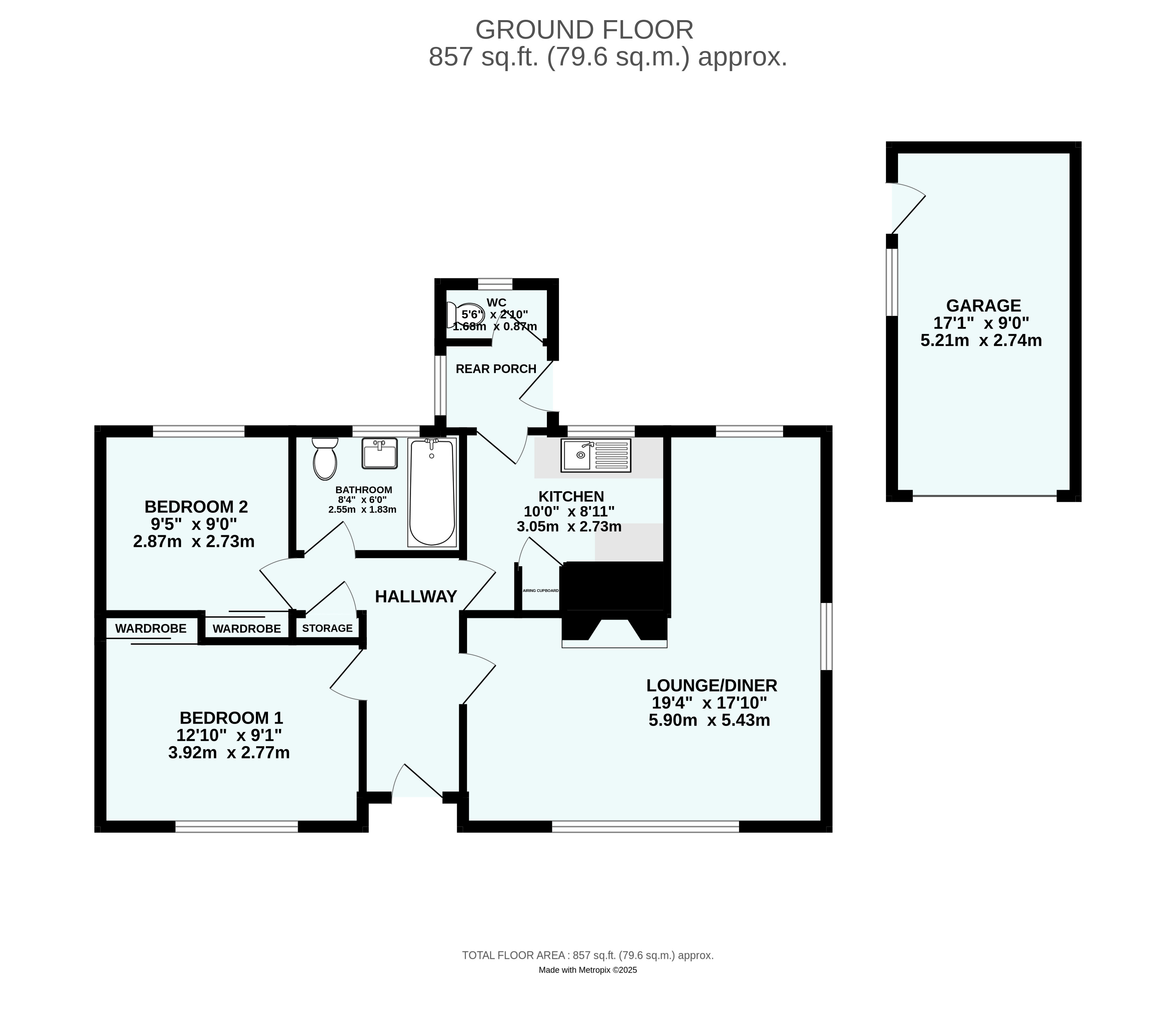 19, Mitchell Road, Cornwall floorplan
