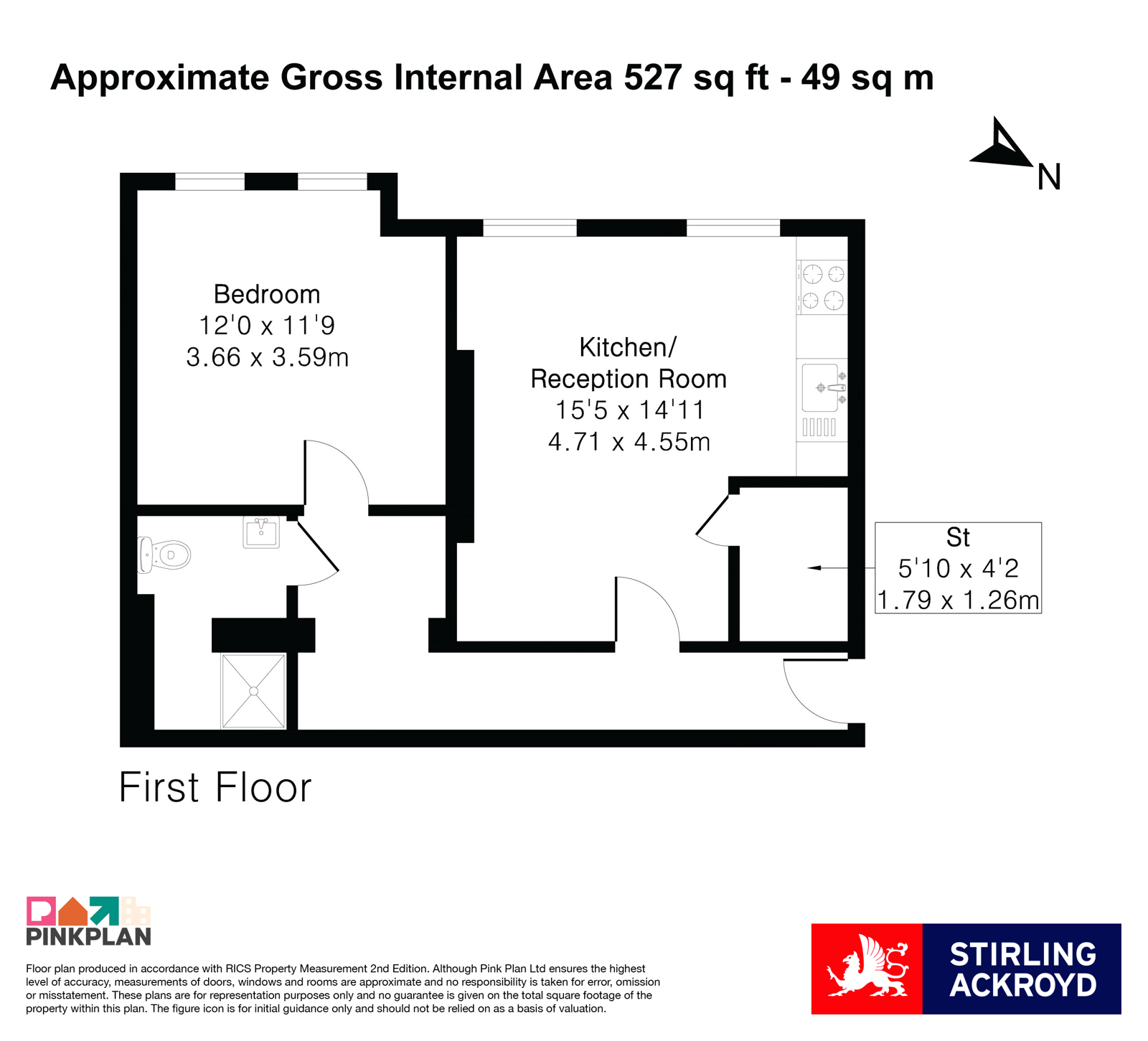 Flat 7, 21, Warple Way, London floorplan